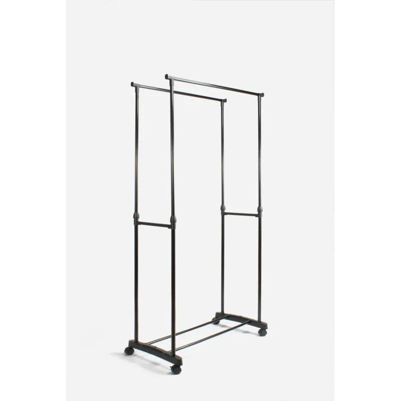 Perchero de Metal con Ruedas de Altura Ajustable 93 a 160 cm - 3 Modelos