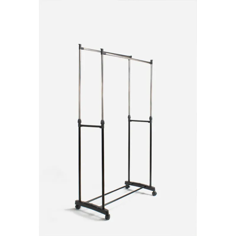 Perchero de Metal con Ruedas de Altura Ajustable 93 a 160 cm - 3 Modelos