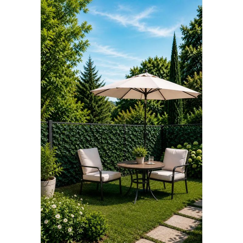 Enredadera de Seto Artificial con Hojas Verde Oscuro en Rollo - 1,5x3 m