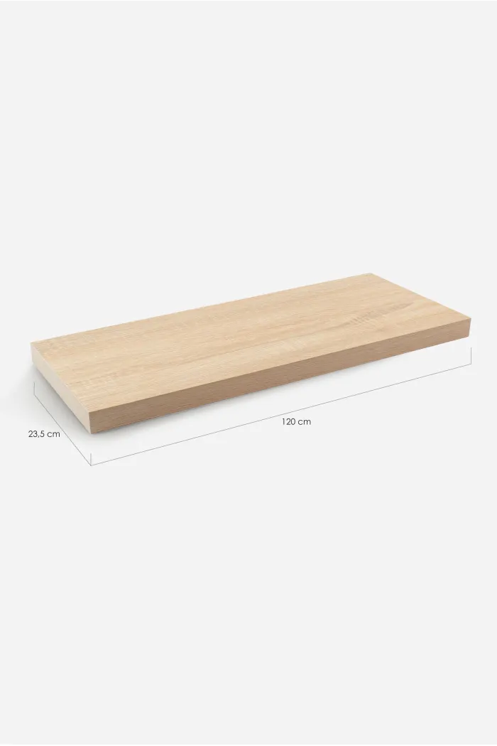 Estante Flotante de Pared MDF y Melamina | Varios Tamaños y Colores