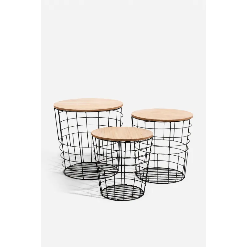 Set de 3 Mesas Auxiliares Nido Kanna: Mesas de Centro y Café