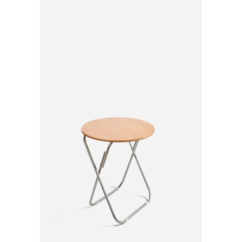 Mesa de Madera Plegable Redonda de Ø60x70 cm - 2 Modelos