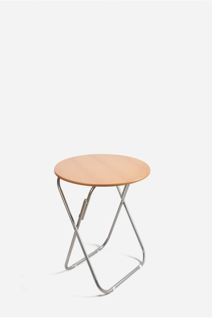Mesa de Madera Plegable Redonda de Ø60x70 cm - 2 Modelos