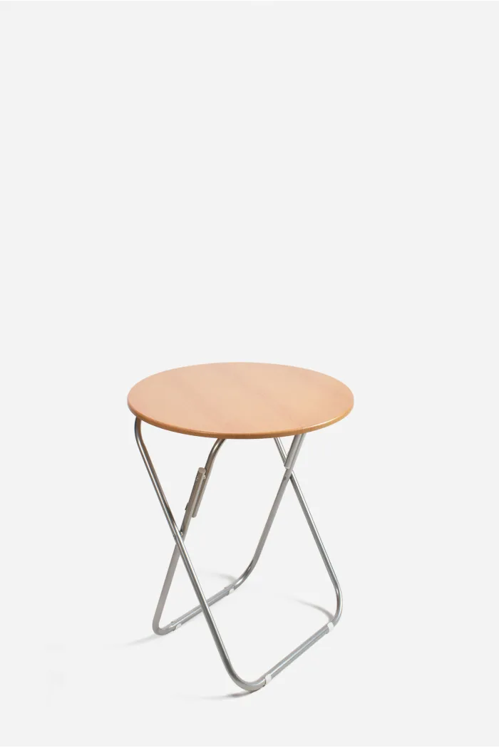 Mesa de Madera Plegable Redonda de Ø60x70 cm - 2 Modelos