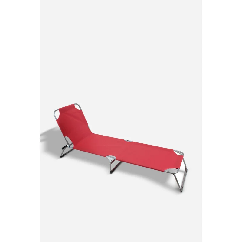 Tumbona Regulable de Aluminio | Alt. 24 cm x L. 55 cm x An. 188 cm