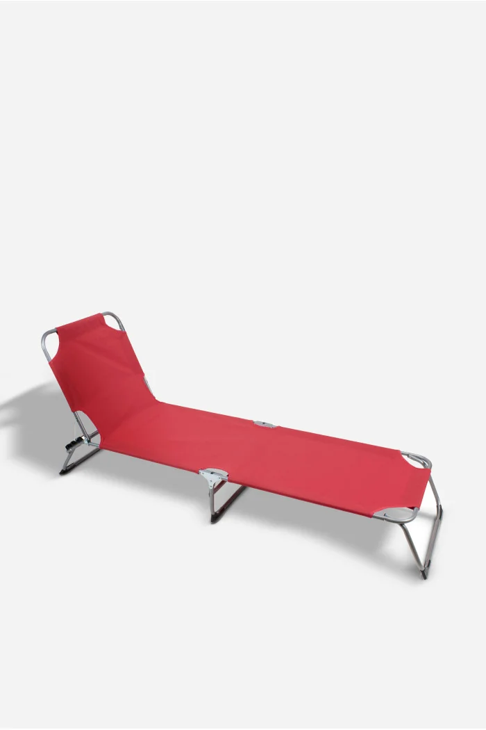 Tumbona Regulable de Aluminio | Alt. 24 cm x L. 55 cm x An. 188 cm