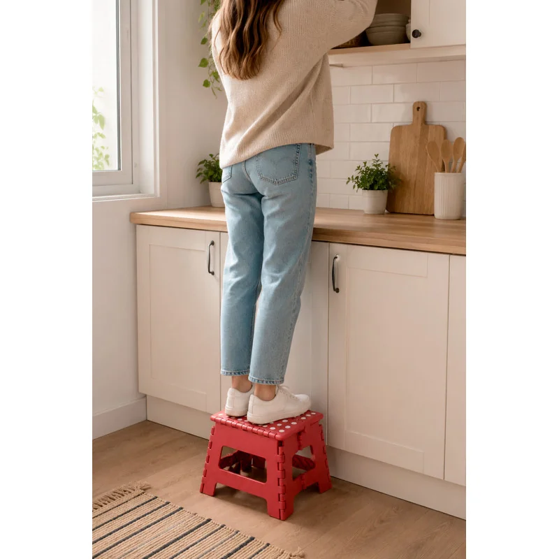 Taburete Plegable de PVC Antideslizante 32x25x22 cm | Varios Modelos