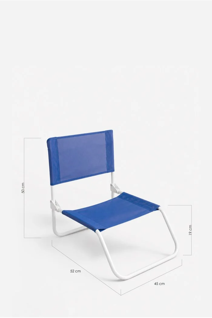 Silla de Playa Plegable Baja de Ultraligera de 45 x 52 x 50 cm | Medidas
