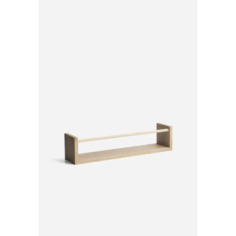 Balda flotante con barra Okan 42 x 10 x 10 cm | Madera