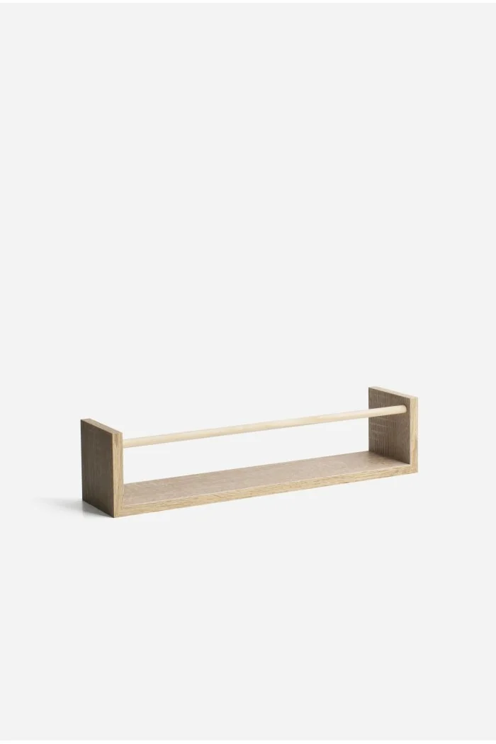 Balda flotante con barra Okan 42 x 10 x 10 cm | Madera