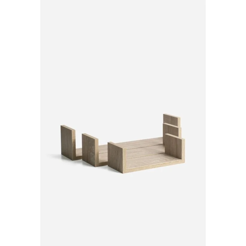Estantes en U MDF 42,5 x 10 x 10 cm | Madera