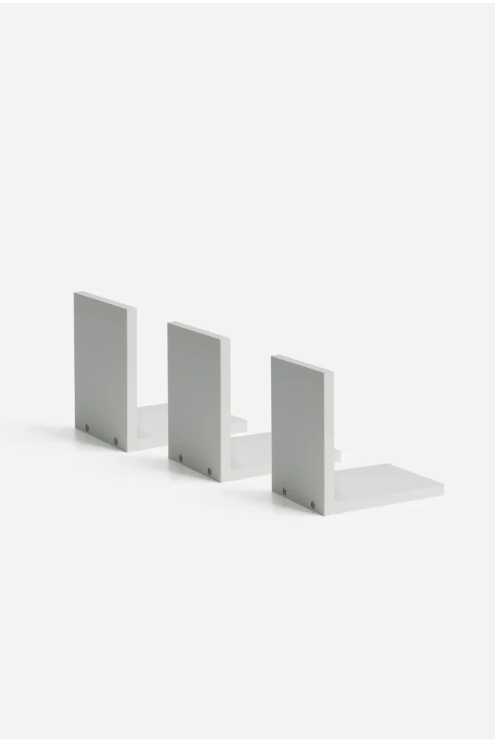 Set de 3 Estantes de Pared en L Alp 15 x 12 x 15 cm - Blanco