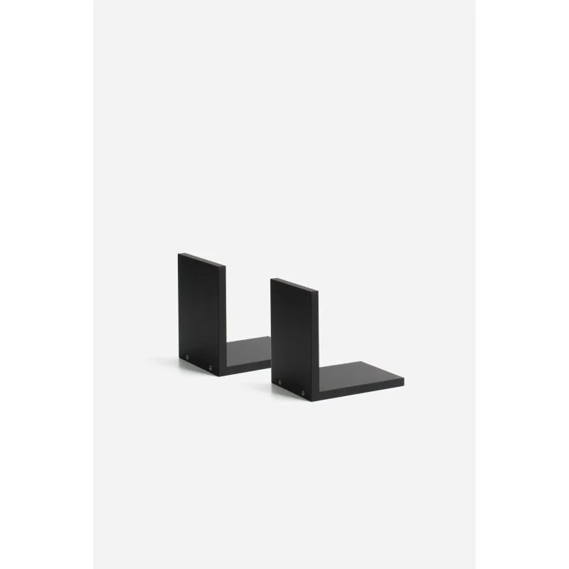 Set de 2 Estantes de Pared en L Alp 15 x 12 x 15 cm - Negro