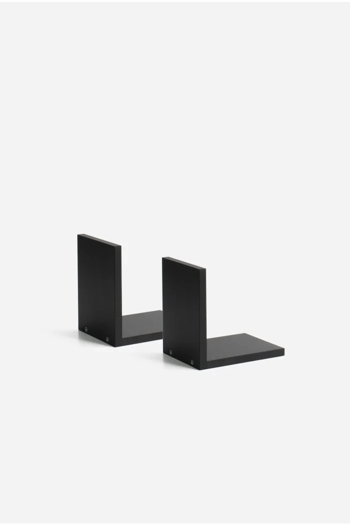 Set de 2 Estantes de Pared en L Alp 15 x 12 x 15 cm - Negro