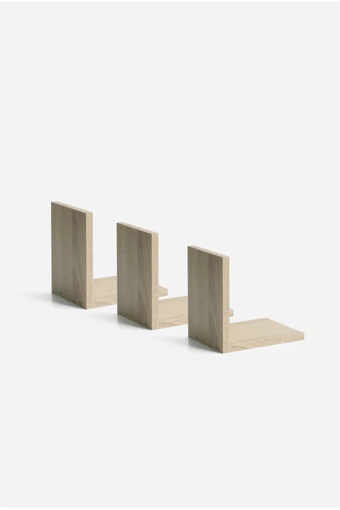 Set de 3 Estantes de Pared en L Alp 15 x 12 x 15 cm - Madera