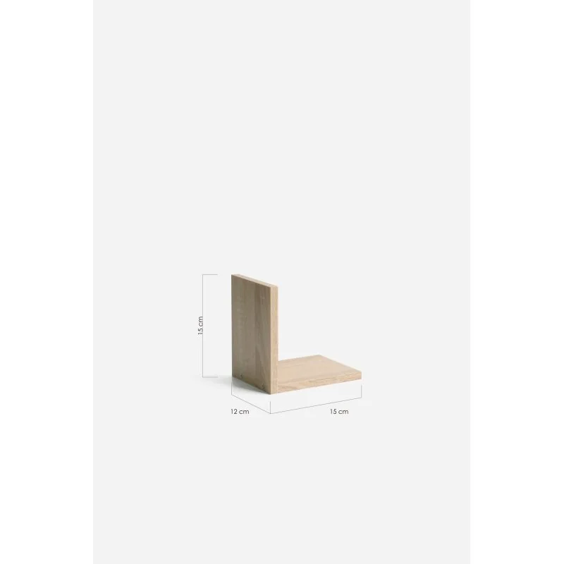 Estante de Pared en L Alp 15 x 12 x 15 cm - Madera Medidas