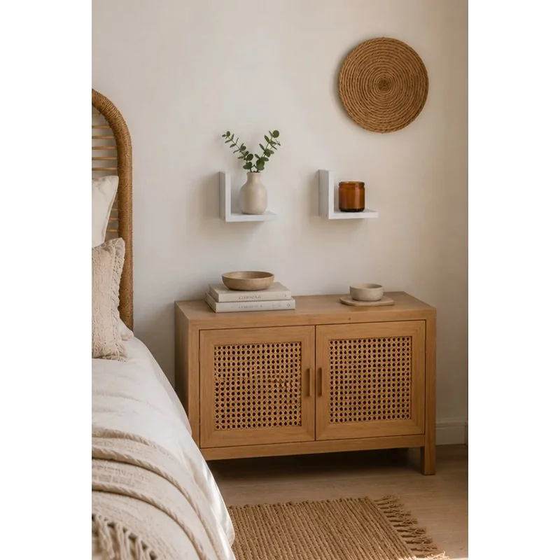 Set de 2 Estantes de Pared en L Alp 15 x 12 x 15 cm - Blanco Ambiente