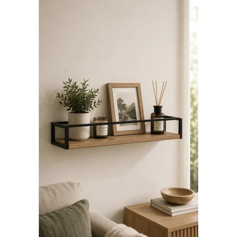 Balda flotante metálica de pared - Arlo