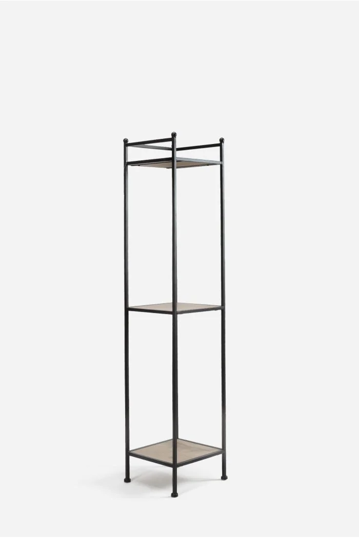 Estantería de Hierro y MDF Efecto Madera Bora - 3 Estantes