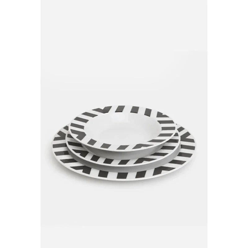 Vajilla porcelana 18 piezas líneas
