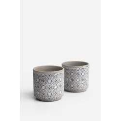 Pack de 2 Maceteros de Terracota para Plantas Ø12 x 10 cm | Disponible en 8 Modelos