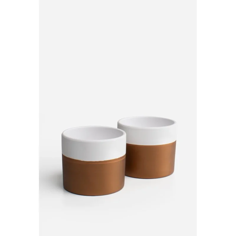 Pack de 2 Maceteros de Terracota para Plantas Ø12 x 10 cm | Disponible en 8 Modelos