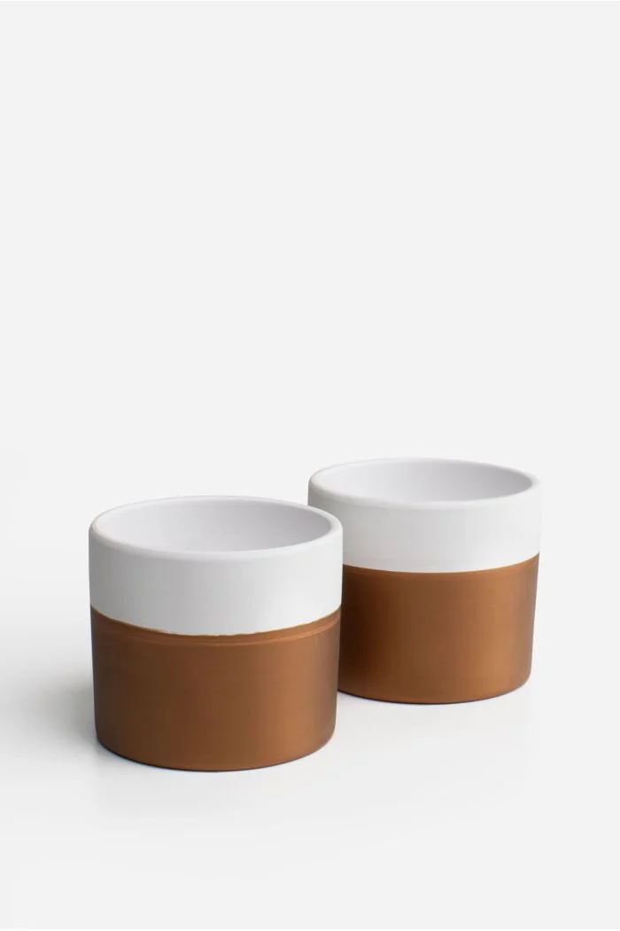 Pack de 2 Maceteros de Terracota para Plantas Ø12 x 10 cm | Disponible en 8 Modelos