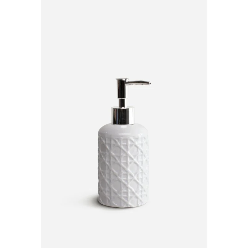Dispensador de Jabón de Baño de Cerámica Blanco Ø7X17 cm | Varios Modelos