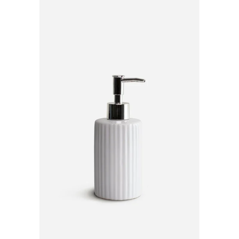 Dispensador de Jabón de Baño de Cerámica Blanco Ø7X17 cm | Varios Modelos