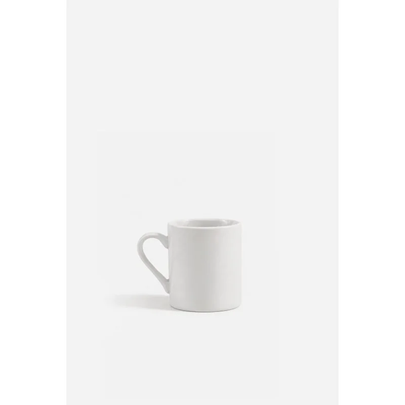 Juego de 6 Tazas de Café de Cerámica Blanca 5,5 cm de Alto x Ø5 cm | Tazas para Espresso y Café Corto