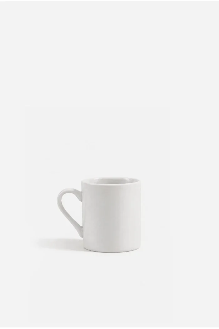 Juego de 6 Tazas de Café de Cerámica Blanca 5,5 cm de Alto x Ø5 cm | Tazas para Espresso y Café Corto
