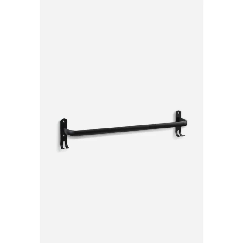 Toallero para pared aluminio - Negro