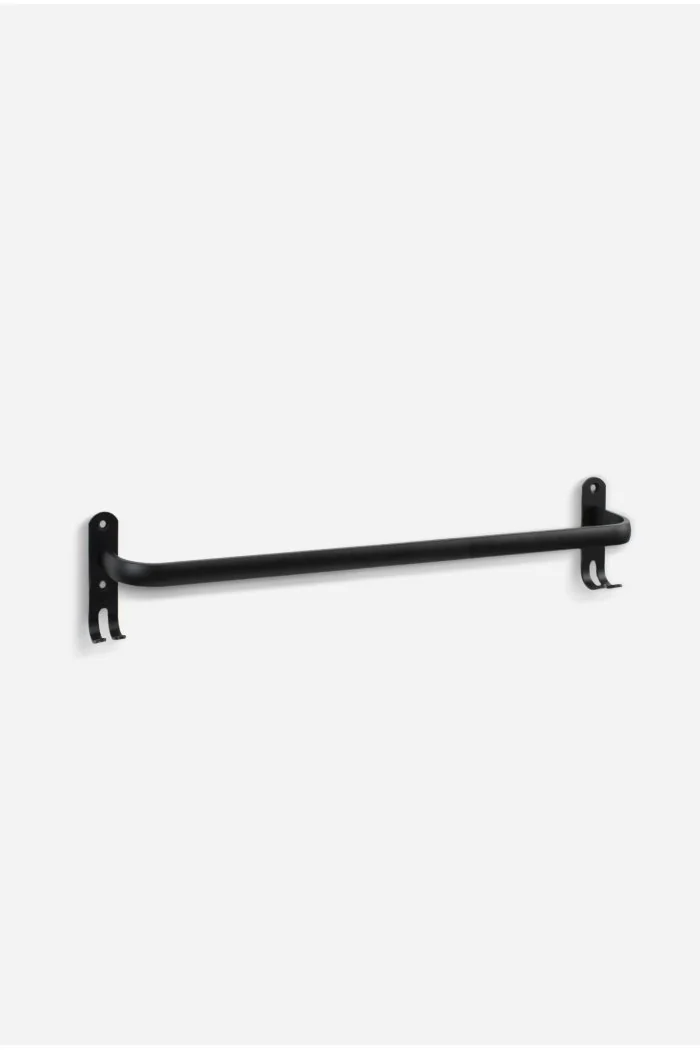 Toallero para pared aluminio - Negro