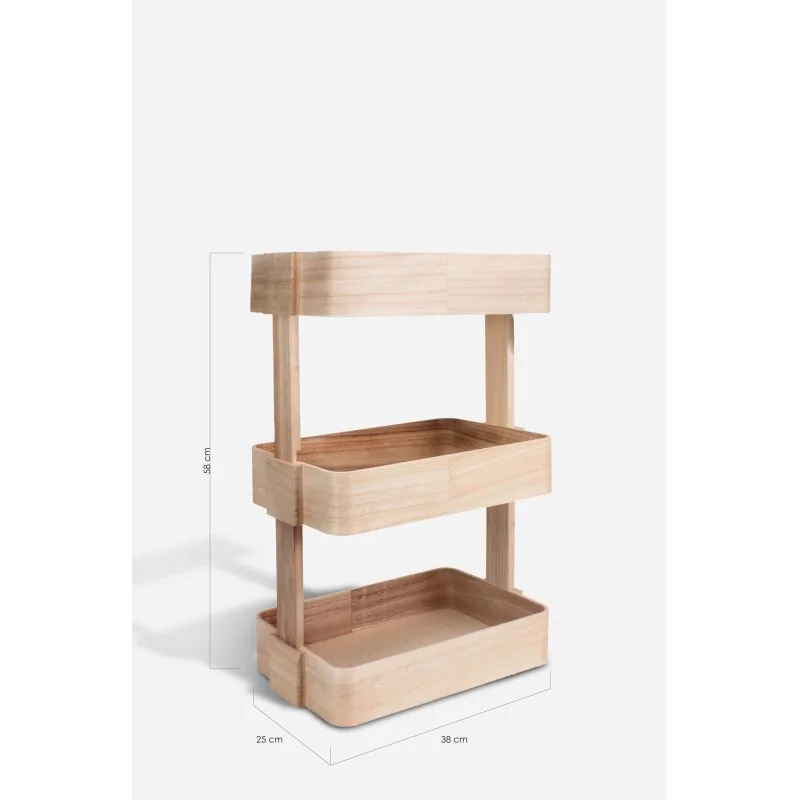 Verdulero de madera 3 alturas