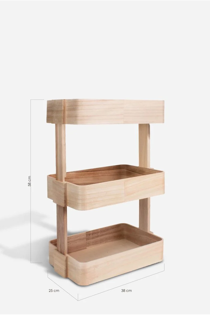Verdulero de madera 3 alturas