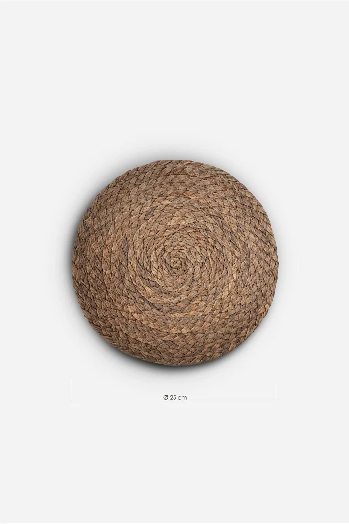 Salvamantel Redondo de Enea Natural Senda| Ø25 cm Medidas