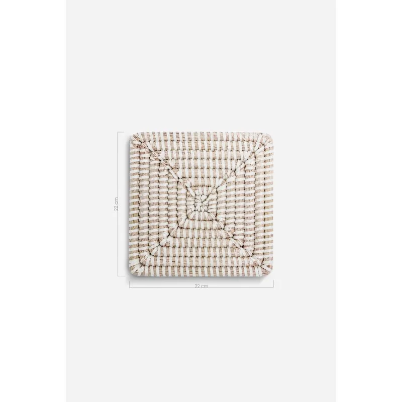 Salvamantel de Enea Natural Linde | 22 x 22 cm Medidas