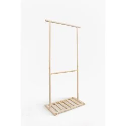 Perchero Madera con Zapatero Newt 74x36x151 cm