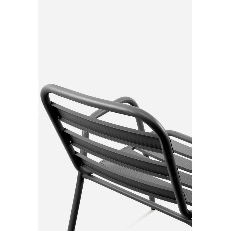 Silla Jardín Aluminio Ulma | Silla Apilable con Reposabrazos