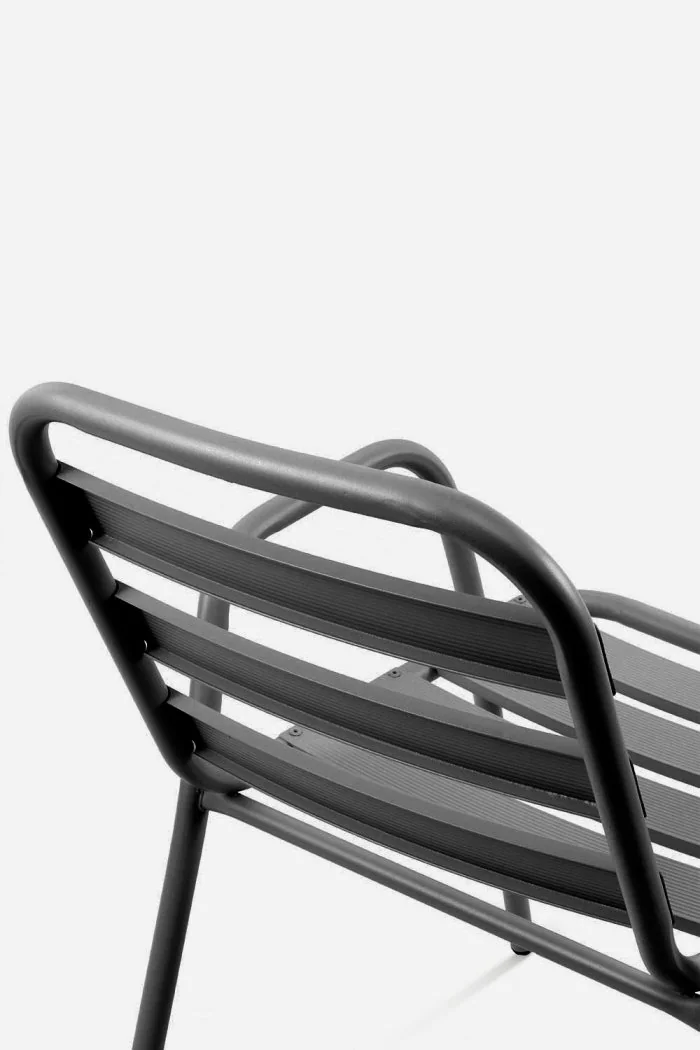 Silla Jardín Aluminio Ulma | Silla Apilable con Reposabrazos