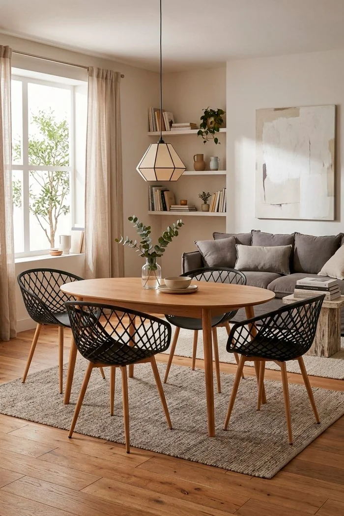 Silla de Comedor en Polipropileno y Estructura Metálica - Modelo Praga