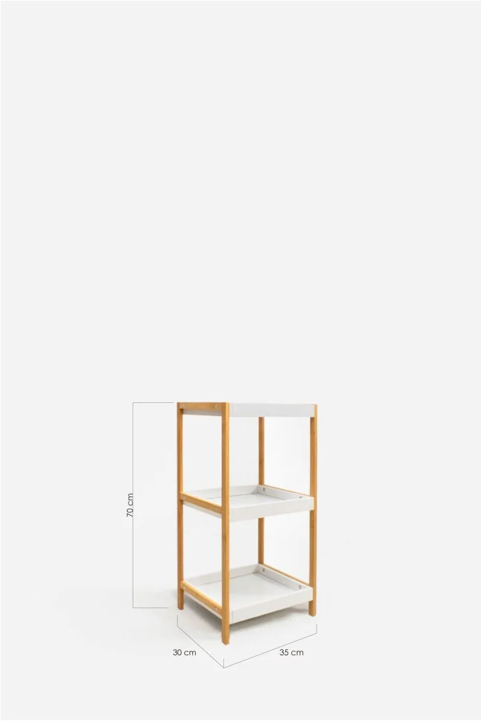 Estantería de Bambú Ivar Deep 35x30 cm | Estantería Estrecha