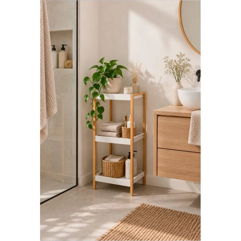 Estantería de Bambú Ivar Deep 35x30 cm | Estantería Estrecha
