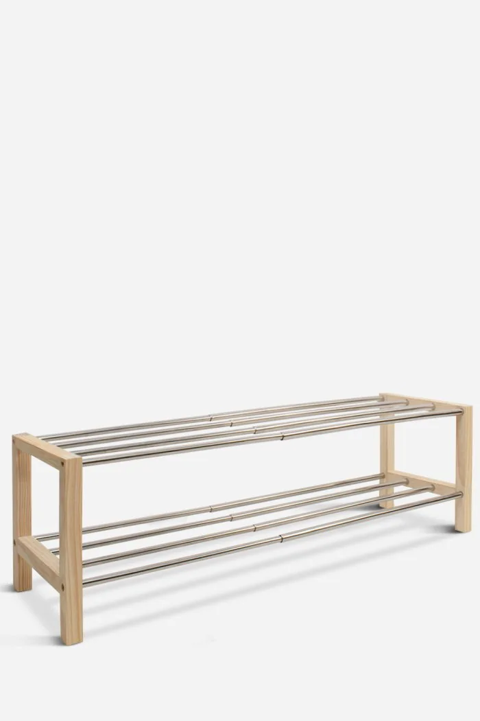 Zapatero Extensible de Madera y Metal Onir | Extendido