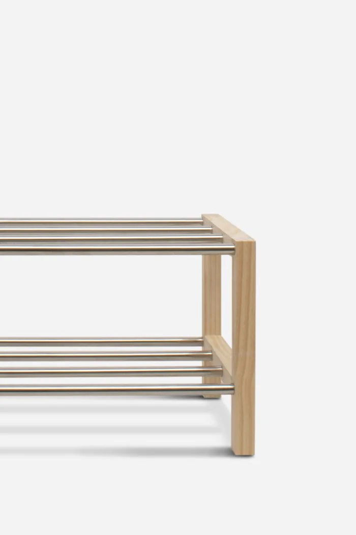 Zapatero Extensible de Madera y Metal Onir | Detalle
