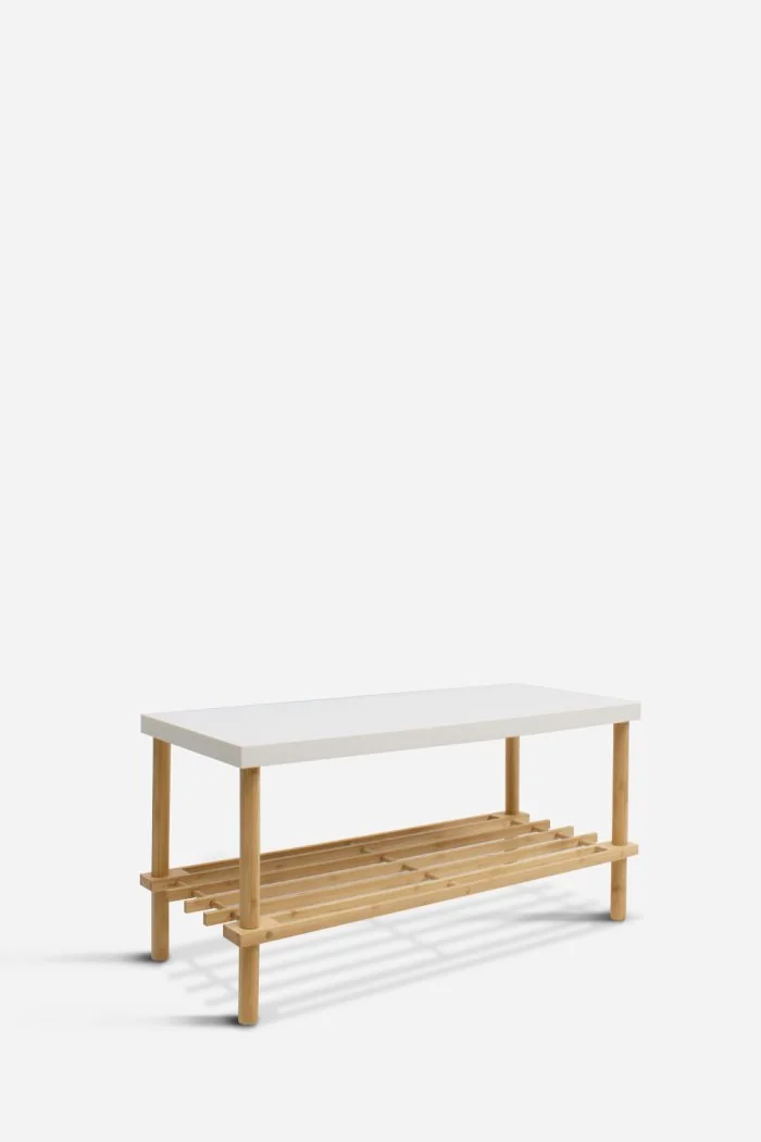 Zapatero de Bambú y Madera Luan – 2 Niveles