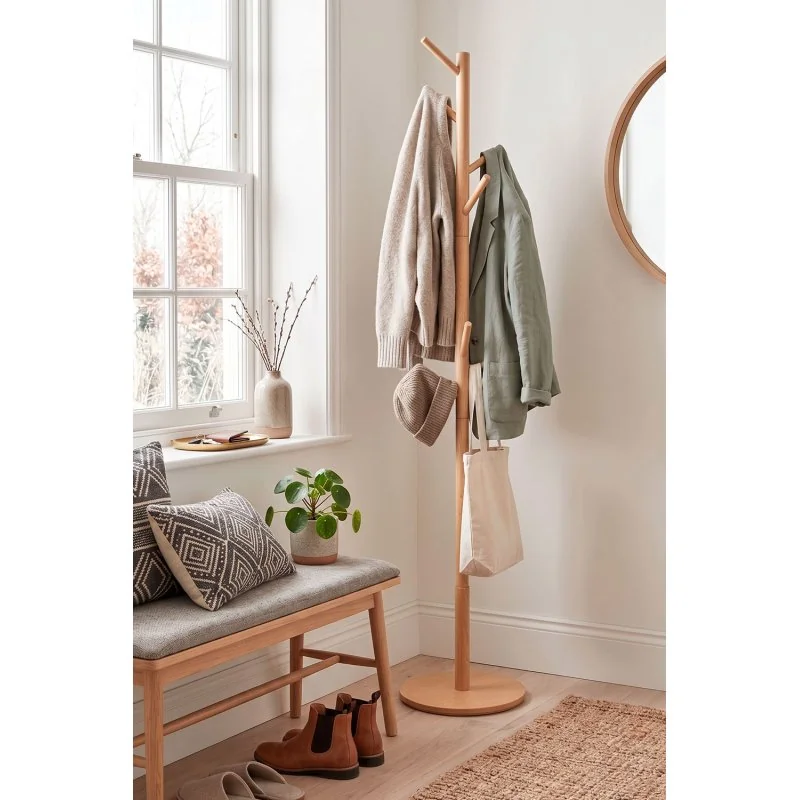 Perchero de Pie Niro Line 174 cm | Perchero de Madera Pino