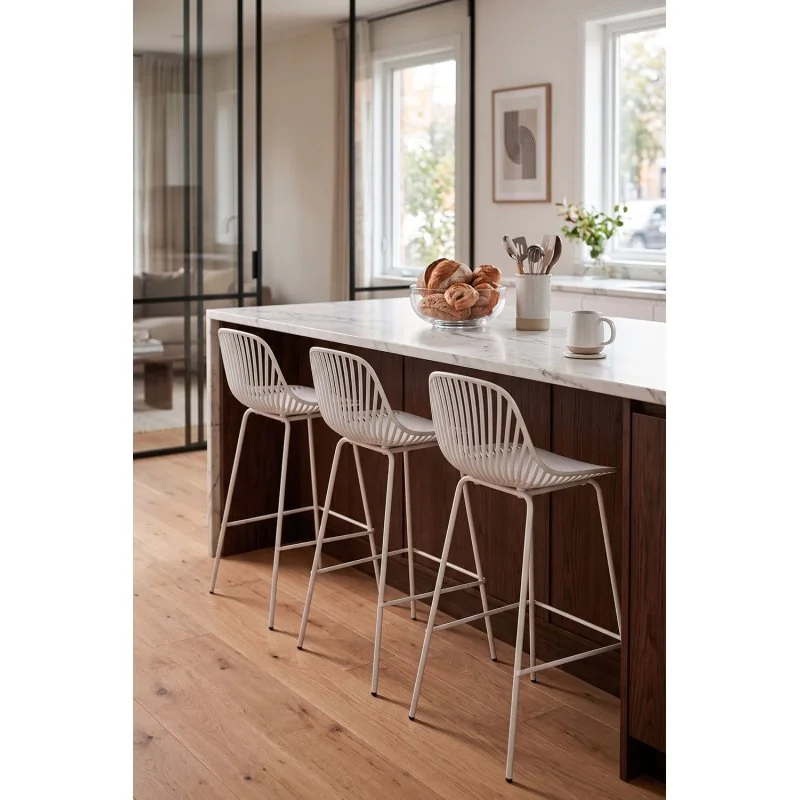 Taburete de Cocina Alto de Polipropileno - Elif