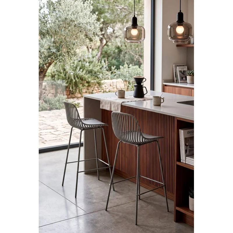 Taburete de Cocina Alto de Polipropileno - Elif