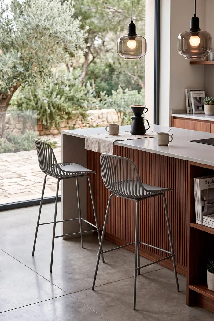 Taburete de Cocina Alto de Polipropileno - Elif